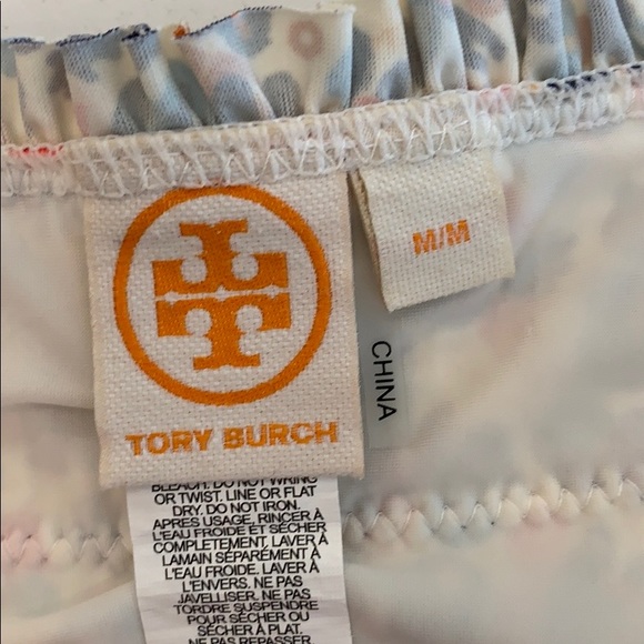 Tory Burch Women’s Costa Floral Print 2 PC Bandeau Bikini Set-Size Medium - Picture 4 of 6